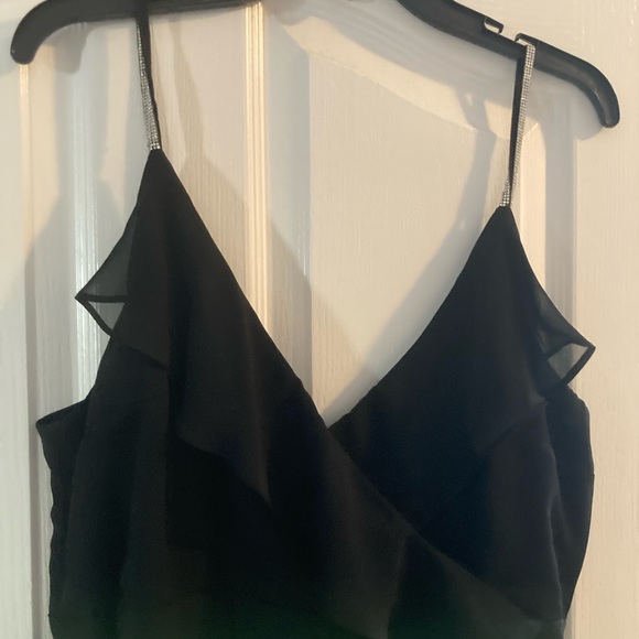 LAST CALL  Express black sheer dress - EUC size L - Picture 5 of 8